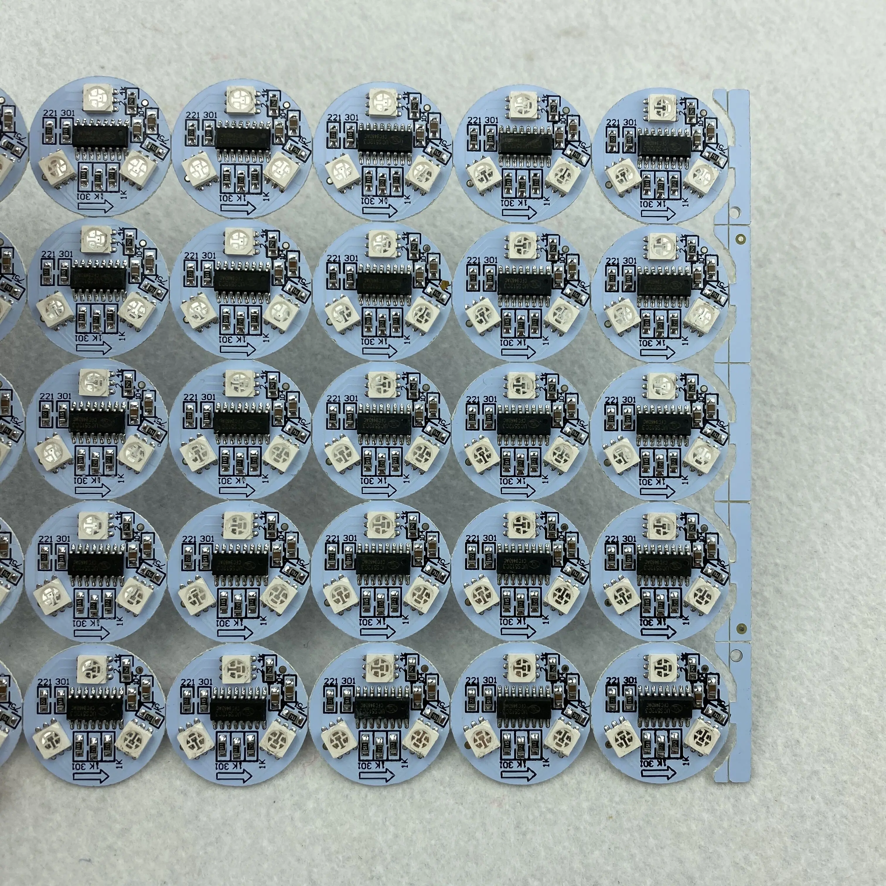 IP20DC12V RGB DMX512 (чип UCS512C3)5050 SMD адресуемых пикселей 0 72 Вт 26 мм Диаметр круглого