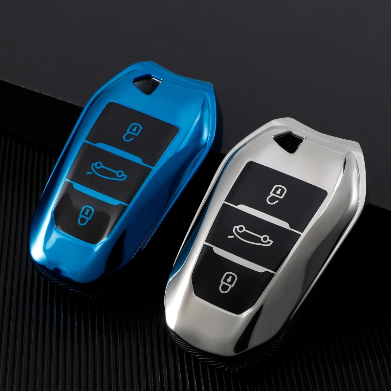 

Soft TPU Car Key Case For Peugeot 208 308 408 508 2008 3008 5008 Citroen C4 C6 C3-XR Picasso DS3 DS4 DS5 Cover Bag Protect