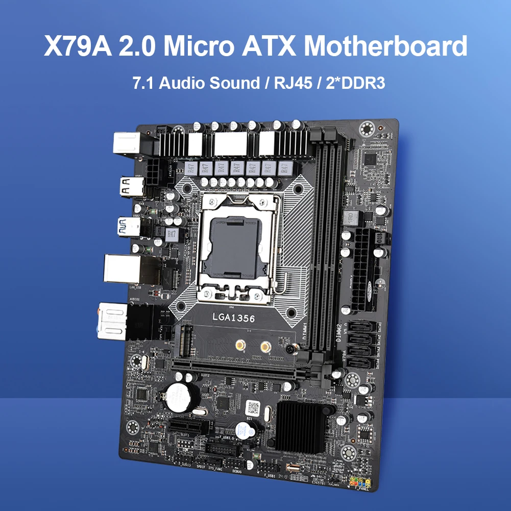 

X79A 2.0 Socket B2 Dual ECC DDR3 Channel PC Motherboard for Xeon E5 Processor