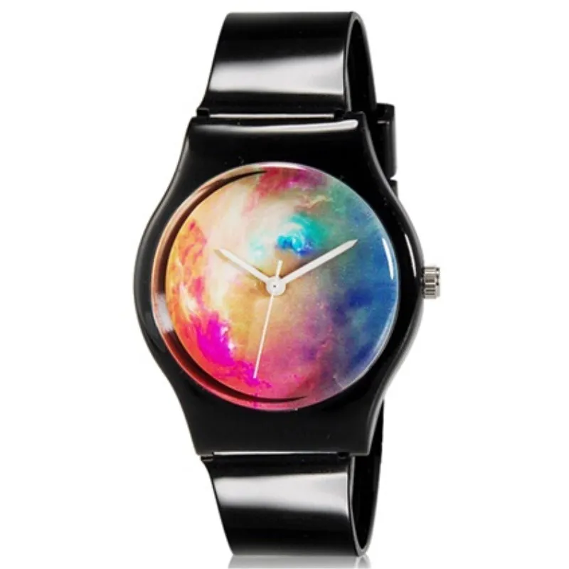 WILLIS Brand Watch For Woman Resin Case Round Dail Transparent Leather Wristwatch Lovely Children Gift Quartz Watches PENGNATATE|wristwatch