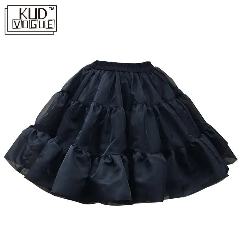 Милая пушистая юбка в стиле &quotЛолита&quot пачка для девочек Женская белая черная