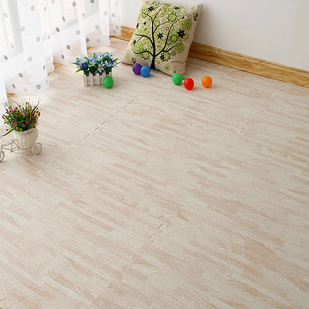 Мебель для дома напольный коврик упражнений под дерево белый 30X30 см имитация