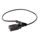 30 см поликарбонатный внутренний 5 в 2-контактный IDE Molex к USB 2.0 тип A гнездовой кабель адаптера питания
