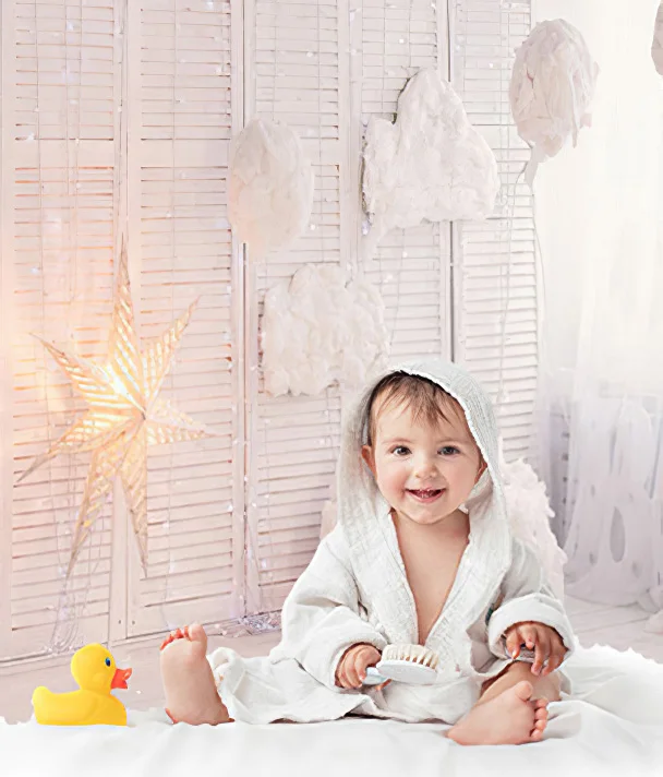 

Mehofond Photography Background White Simple Decor House Door Cloud Birthday Party Baby Shower Photophone Backdrop Photo Studio