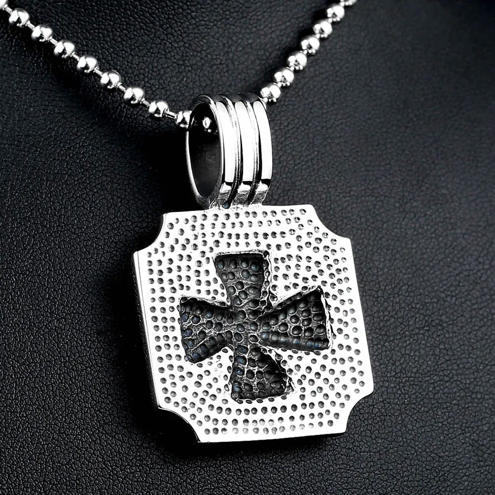 Крутой дизайн подвеска в виде креста Второй мировой войны ожерелье цепь из