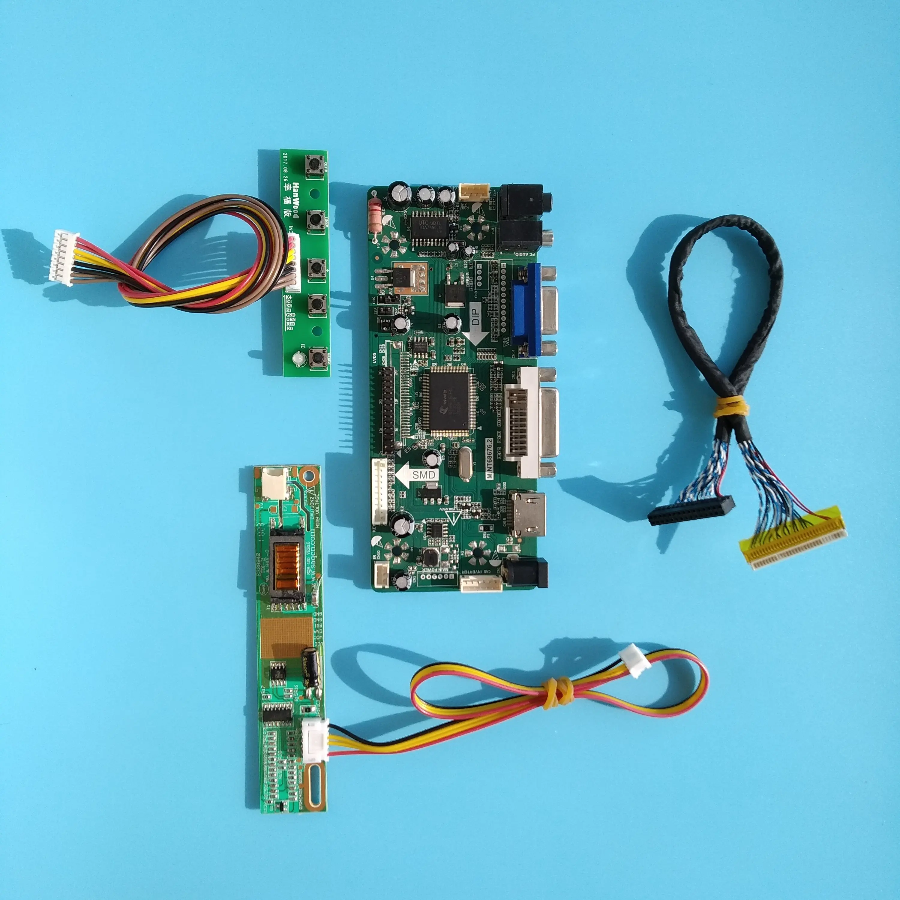 M.NT68676 для LTN160AT01 панель экрана 1366X768 16 0 &quotHDMI совместимый DVI VGA LCD DIY контроллер