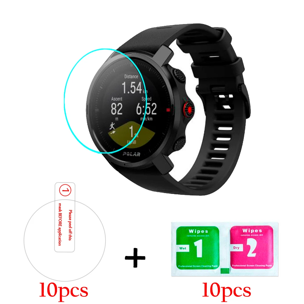 10 шт. 2.5D Закаленное стекло для смарт-часов Polar Grit X защитная пленка экрана 9H |