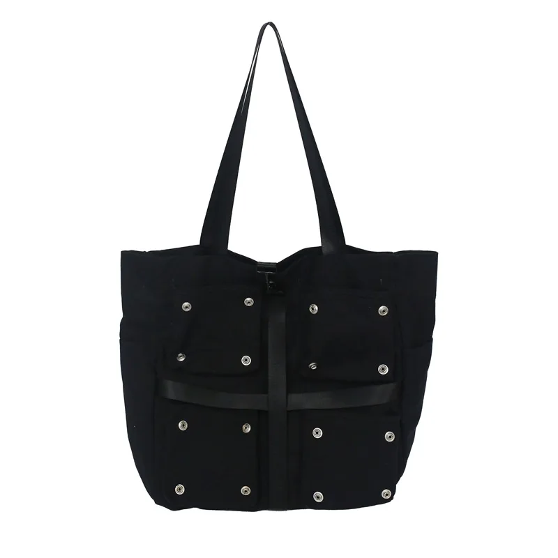 

New fashion design female bag canvas bag style multi-pocket large capacity single shoulder messenger handbag couple bag