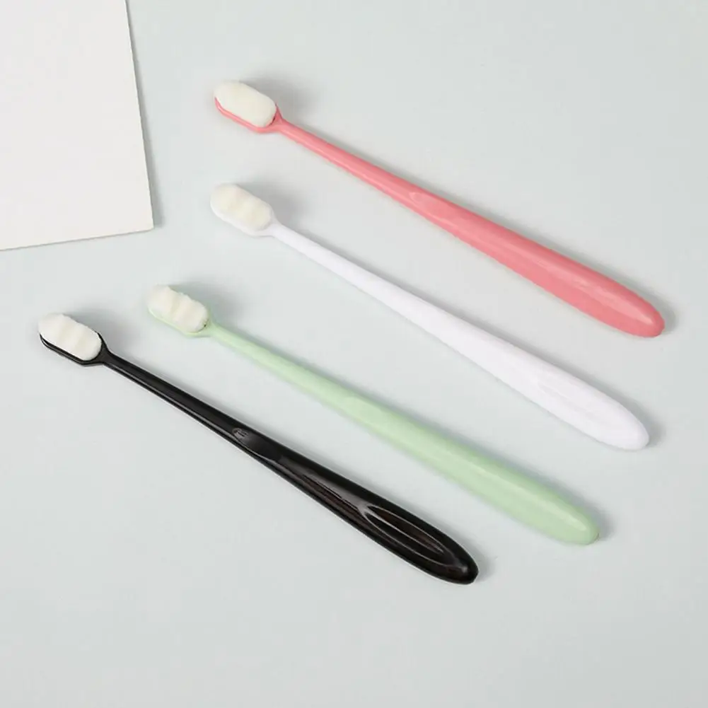 

2PCS Ultra-fine Toothbrush Wave Nano Million Bristles Soft Tooth Brush Eco-friendly With Holder Portable Whitening Toothbrushes