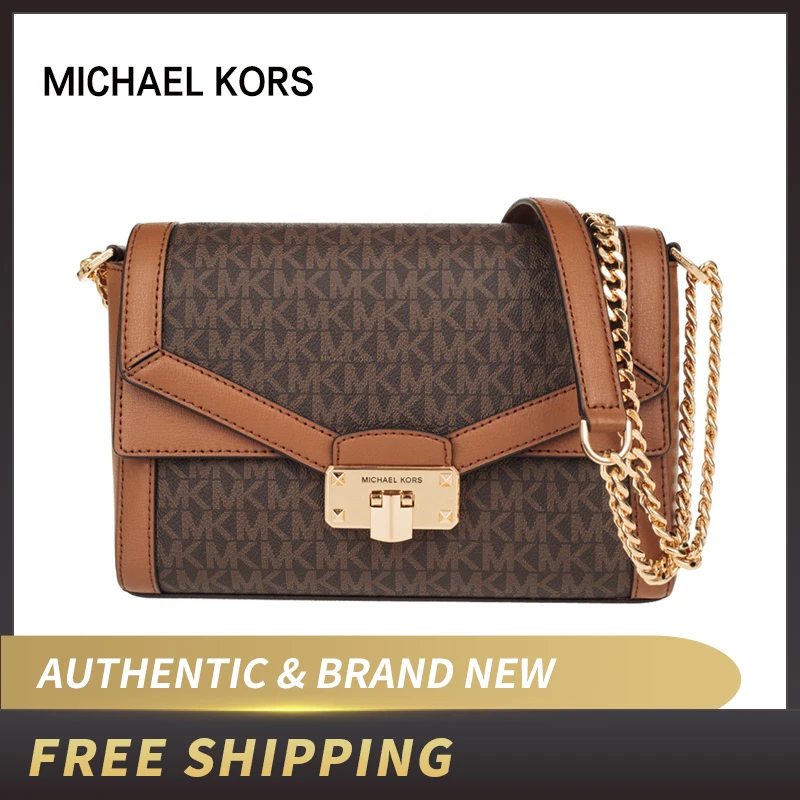 Michael Kors Kinsley MD Shldr Flap Crossbody 35T9SYKF2B/35T9GYKF2B | Багаж и сумки