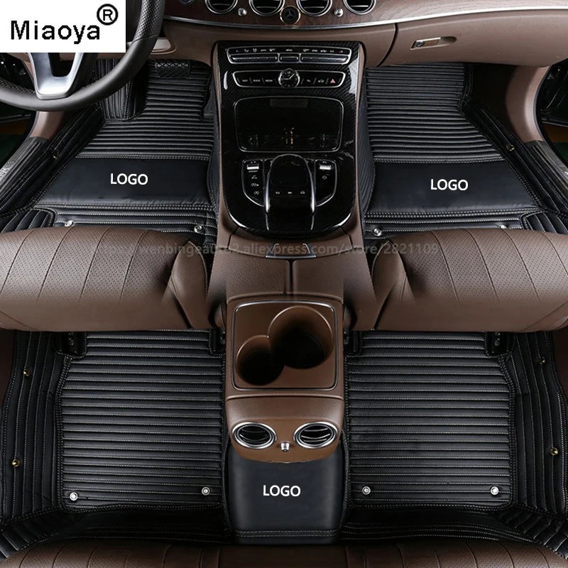 

Miaoya mat Logo car floor mats for Renault Duster clio scenic kadjar fluence laguna koleos Espace Talisman Latitud captur mat