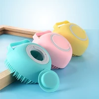 bathroom puppy dog cat bath massage gloves brush soft soap shampoo silicone grooming pet accessories for dogs cats shower tools