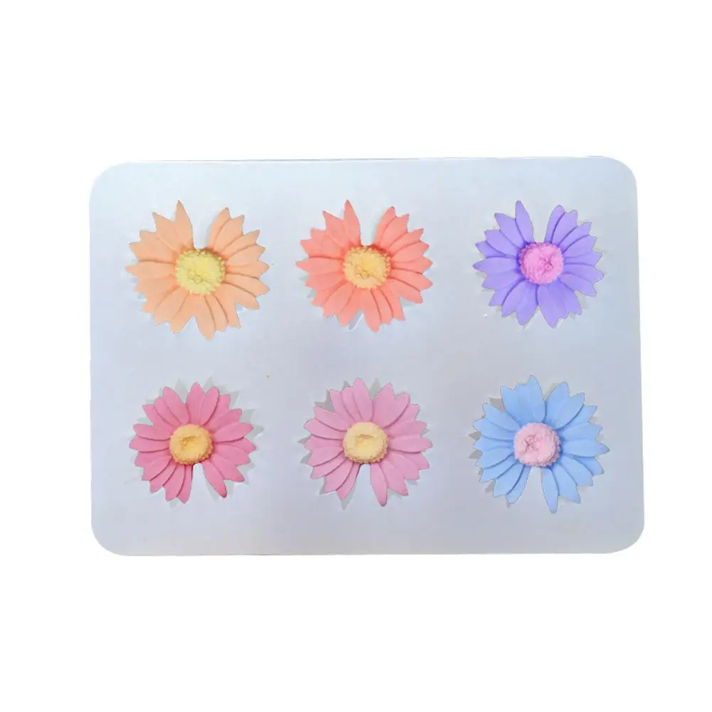 Форма для выпечки с 6 ячейками 3D силиконовая форма в форме маргариток пищевого