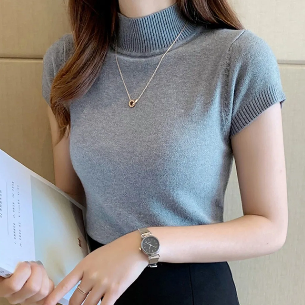 

Blouse Women Corset Top Fashion Summer Solid Casual O-Neck Short Sleeve T-shirt Blouse Tops Women 2021