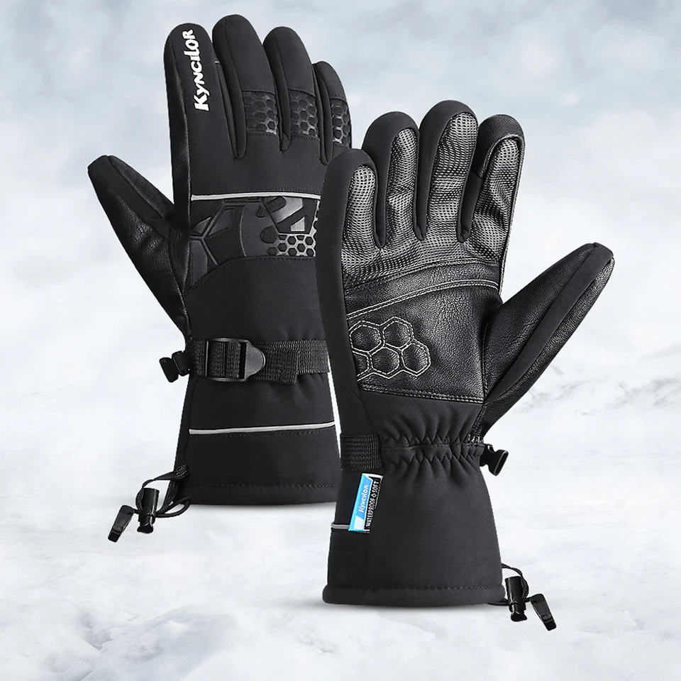

Outdoor Winter Warm Gloves Men And Women Waterproof Warm Touch Screen Thickened Snowboard Gloves Motorcycle Riding Ski Gloves