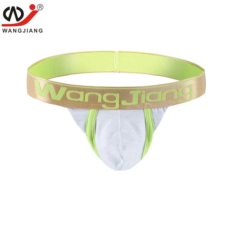 WJ Men's Underwear Sexy Strapless G-string Mooning Foreign Trade Cotton Soft T-back 1018WD |