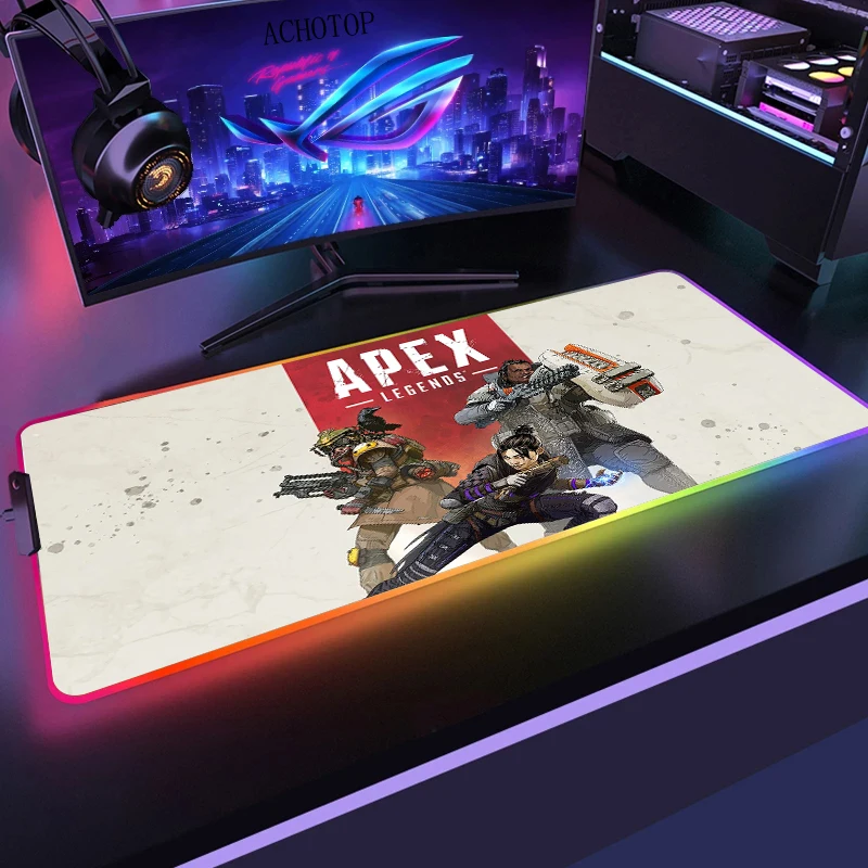 

Gaming Mouse Pad RGB Backlight Mat 900x400MM Gamer XXL Computer Mousepad CS GO Apex Legends Non-Slip Rubber Desk Mat For PC