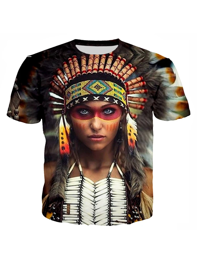 

New Style 3D Print Funny Indians T Shirts Unisex plus size Streetwear Men T-shirt Indians Casual Couples Tops