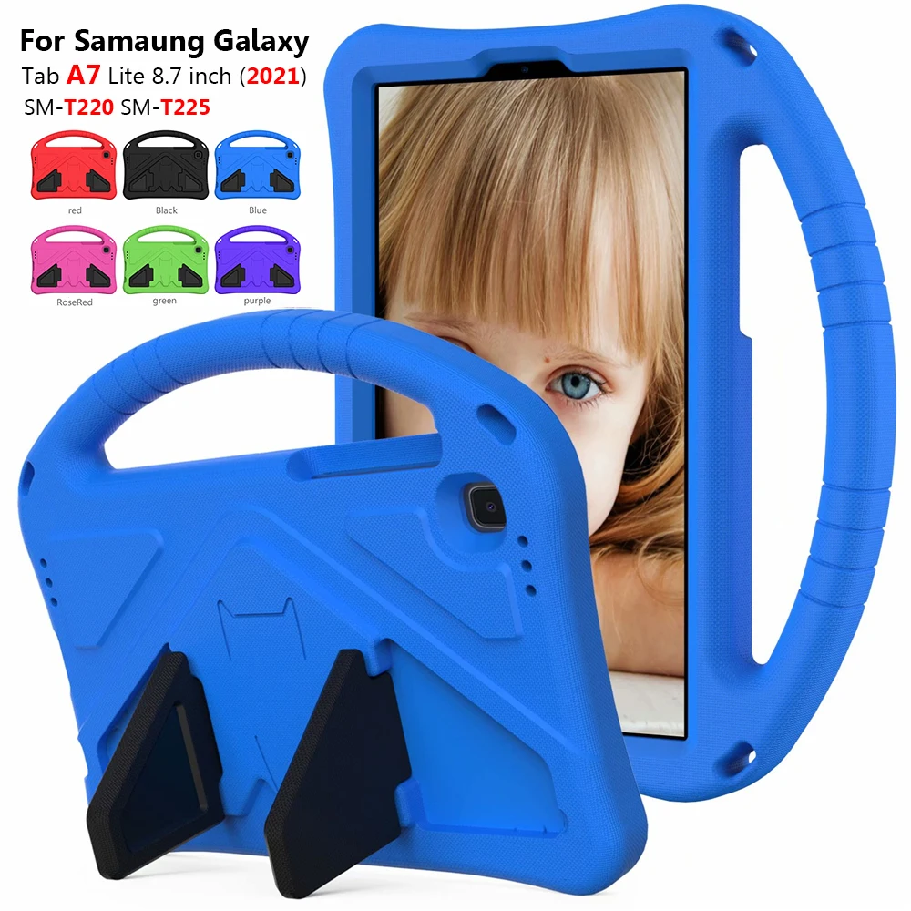 

Для планшета Samsung Galaxy Tab A7 Lite 8,7 2021 SM-T220 SM-T225 чехол ручной работы ударопрочный EVA ручной держатель Крышка для Samsung Tab A7 Lite