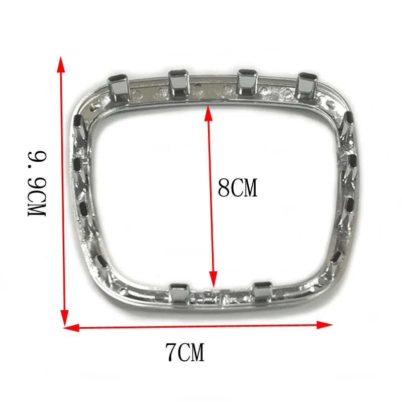 

Chrome ABS sticker steering wheel trim decoration center emblem logo frame sequins for Audi Q5 Q7 A6 C6 A5 A4 B6 B7 B8 A3 8P