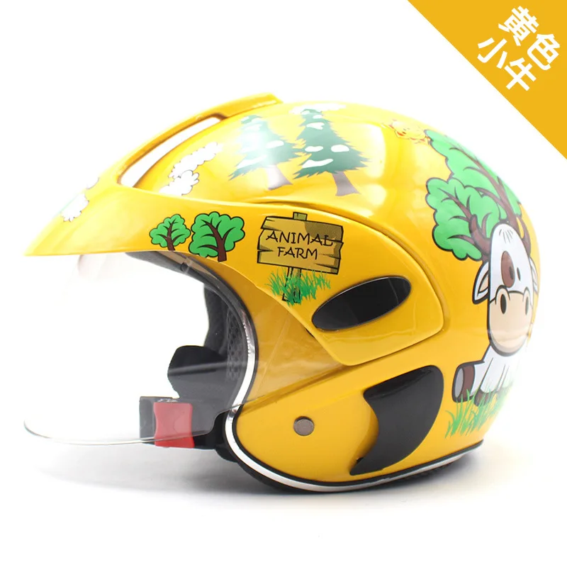 

Children Helmet Motorcycle Helmets Scooter Crash Helmet Boy and Girl Kid Lovely Safety Helmet Sunshade Casque Casco Moto