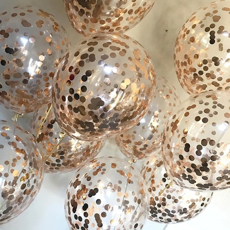 Свадебные украшения воздушные шары в виде перьев с конфетти для дня рождения