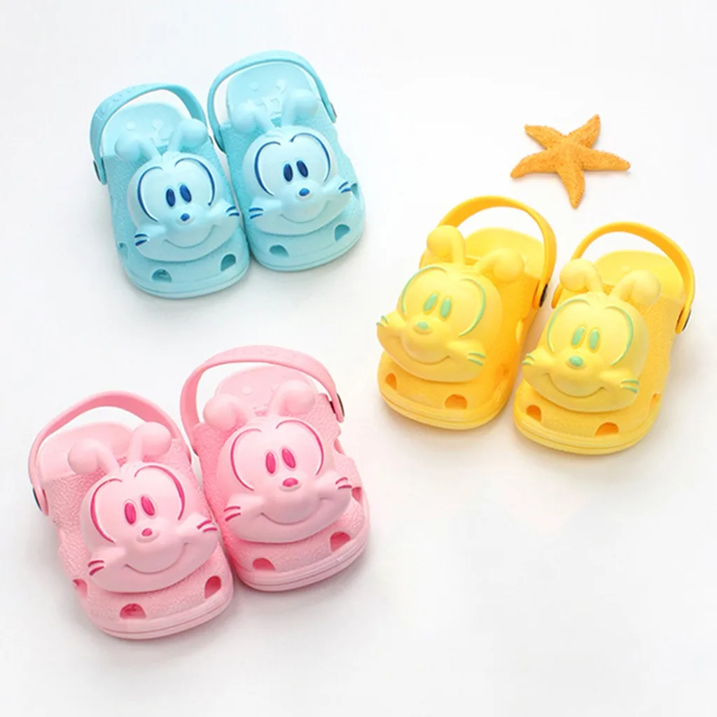 Летние домашние тапочки для маленьких мальчиков и девочек Милые Пляжные