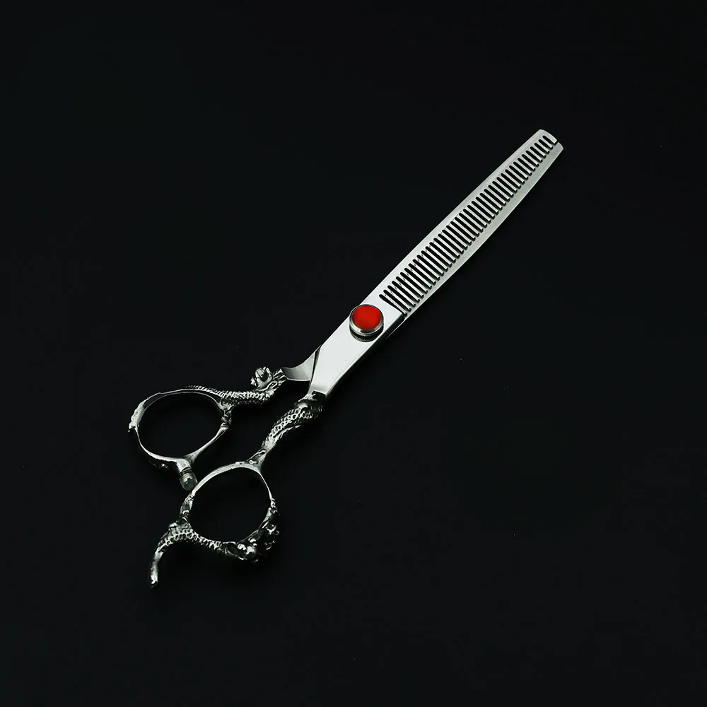 Профессиональные филировочные ножницы с рукояткой дракон 7 дюймов JP440c