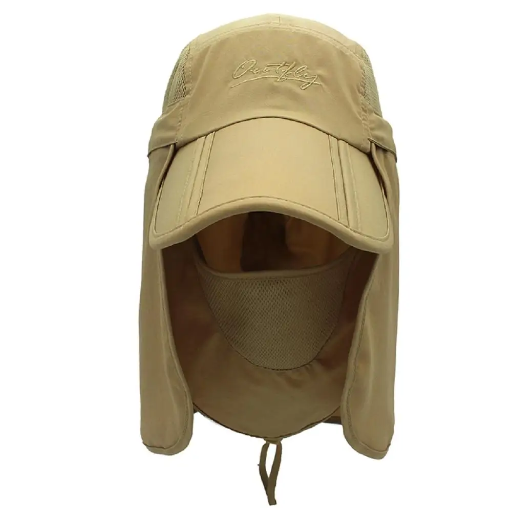 Khaki Connectyle Kids шляпа для защиты от солнца Легкая сетчатая Кепка с клапаном быстросохнущая съемная - Цвет: Khaki