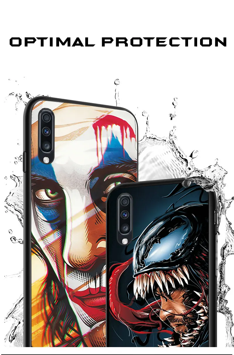 Для samsung Galaxy A10 A20 E A30 A40 A60 A50 A70 чехол-накладка на Joker Venom ЧЕРНЫЙ ТПУ чехол для телефона samsung A50S A30S A70S чехол