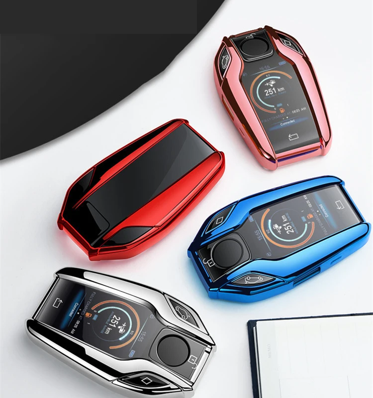 

For BMW 7 Series 740 6 Series GT 5 Series 530i X3 Display Hight quality PC+TPU key case cover Key case protective shell holder