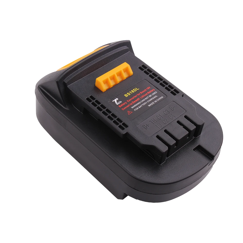 BS18DL Battery Adapter For Bosch 18V Battery Use For Dewalt 18V/20V Li-Ion Battery Power Tools 4-PIN Converter