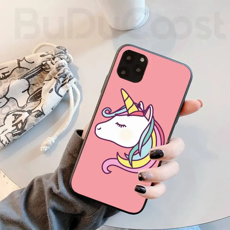 

Rainbow unicorn Soft Phone Case Capa For iphone 11 Pro11 Pro Max X XS XR XS MAX 8plus 7 6splus 5s se 7plus case