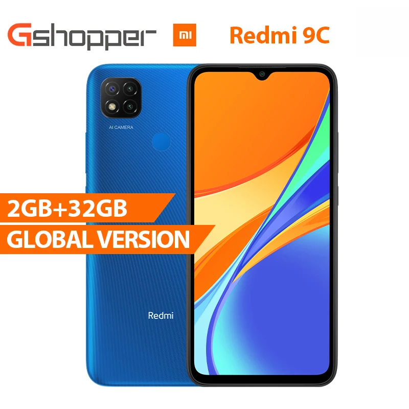 Глобальная версия Xiaomi Redmi 9C мобильный телефон 9 C 2 Гб оперативной памяти 32