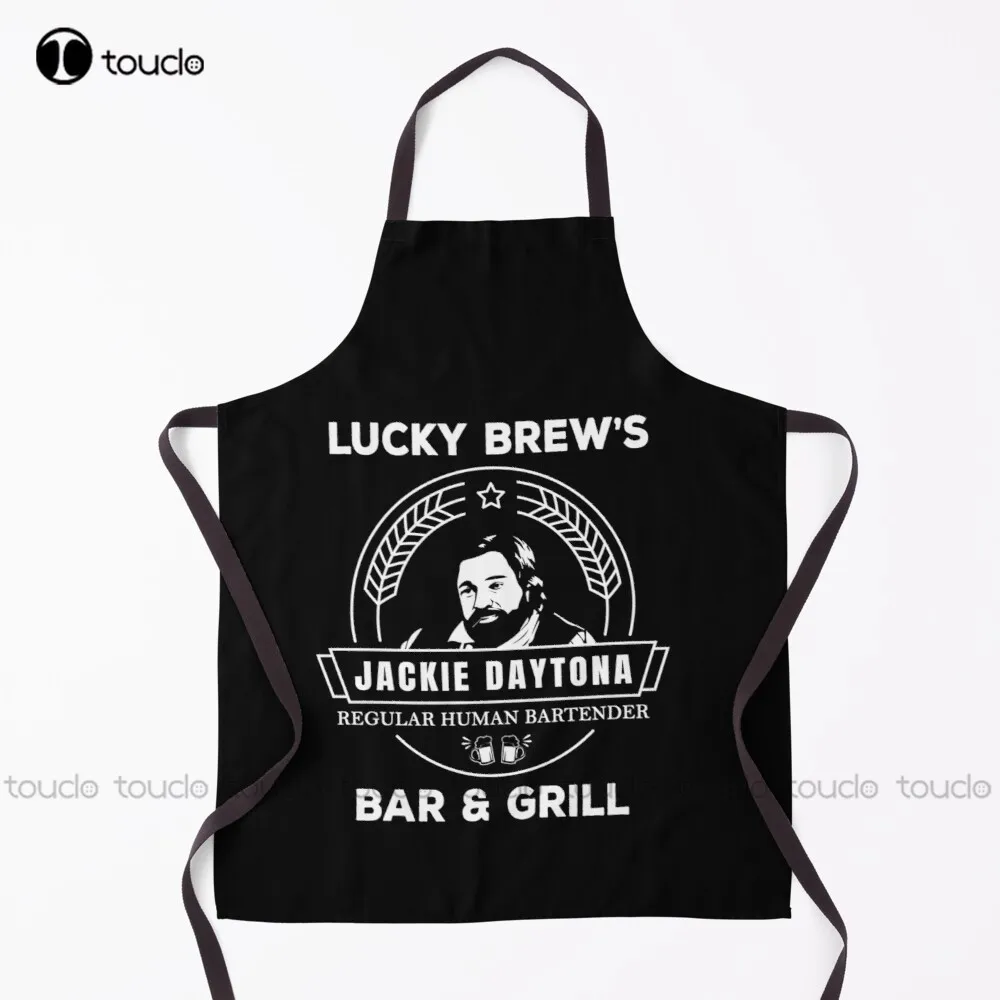 

New Jackie Daytona - Lucky Brew'S Bar And Grill Shirt - What We Do In The Shadows Apron Barber Aprons For Men Unisex