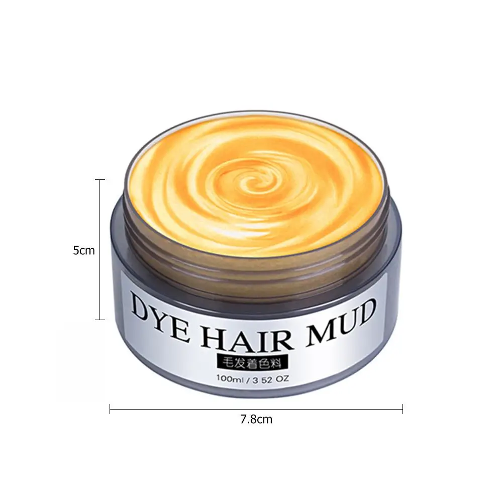 

DIY Hair Coloring High-quality Pigment Security Dye Cream One-time Molding Paste Temporary Wax Disposable Styling Tools