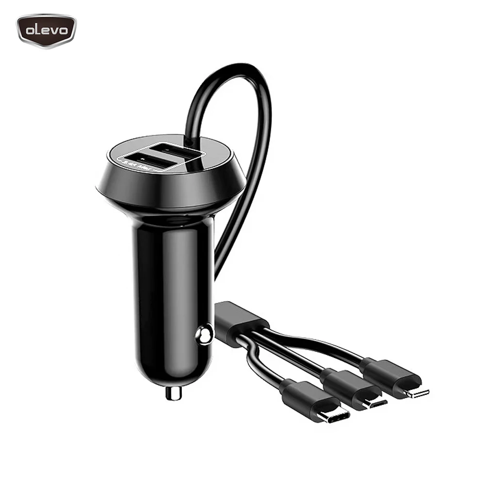 Быстрое Автомобильное зарядное устройство с двумя USB портами 3 4 А 5 В|Адаптер