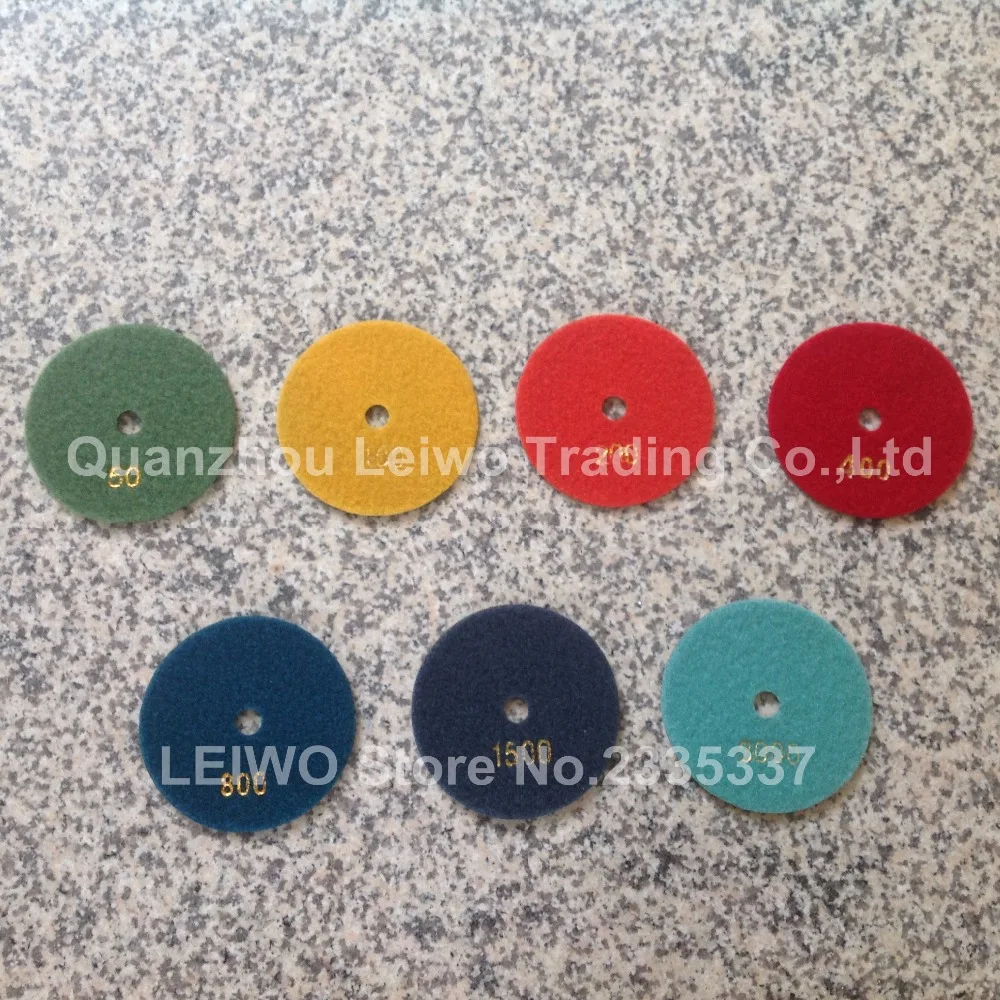 Сухой полировальный коврик 4 дюйма полировка гранита и мрамора алмазный круг