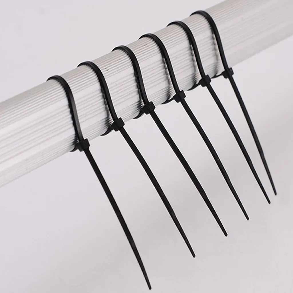 

Cable Ties UV Weather Resistant Nylon Wrap Zip Ties Strap 100PCS Fasteners Hardware Fasten Cable Self-Locking Organiser