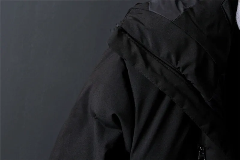 

Winter Men Thickening Cold Diagonal Zipper Hooded White Duck Down Jacket Windbreaker Casual Man Thick Warm Parka Down Outwear