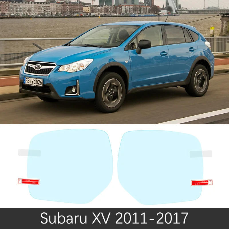 Для Subaru XV Crosstrek WRX ИППП 2011~ полное покрытие Зеркало заднего вида непромокаемые Анти-противотуманная пленка аксессуары 2012 - Название цвета: Subaru XV 2011-2017