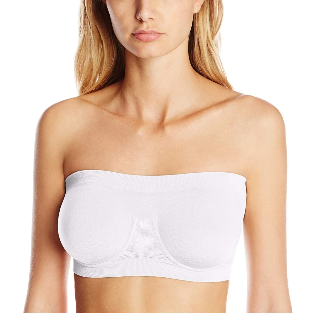 

3 шт., Женский Бюстгальтер-бандо без бретелек