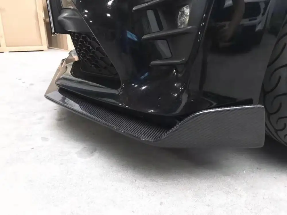 Спойлер для переднего бампера из углеродного волокна автомобильный диффузор