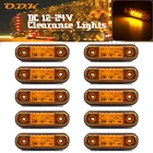 Автомобильная сигнальная светильник па, овальная клиренса прицепа грузовика, 12 В, 24 В, С 3 светодиодами