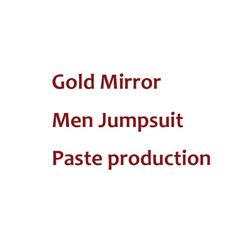 Gold Jumpsuit Paste Новинка, зеркальный сценический костюм Silve для женщин и мужчин, танцевальный костюм для бара, ГОГО, вечерние зеркальные платья, платье для ночного клуба, комбинезон, одежда для диджея - Цвет: Gold Jumpsuit Paste