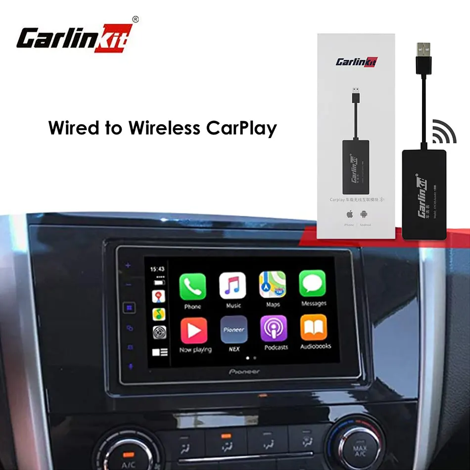 Carlinkit беспроводной смарт ключ CarPlay для Android автомобильный мини USB накопитель Carplay с