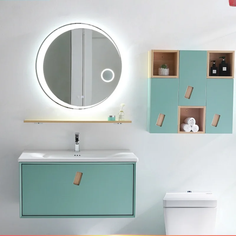 

TT Smart Bathroom Cabinet Combination Bathroom Face Washing and Defogging Modern Simple Customizable Storage Inter-PlatformBasin