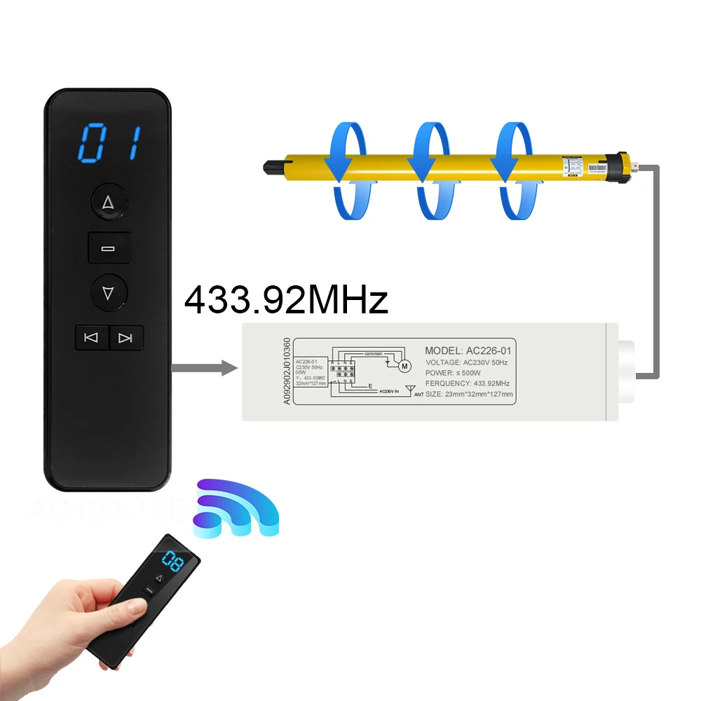 Универсальный Беспроводной дистанционного Управление RF 433 92 МГц передатчик