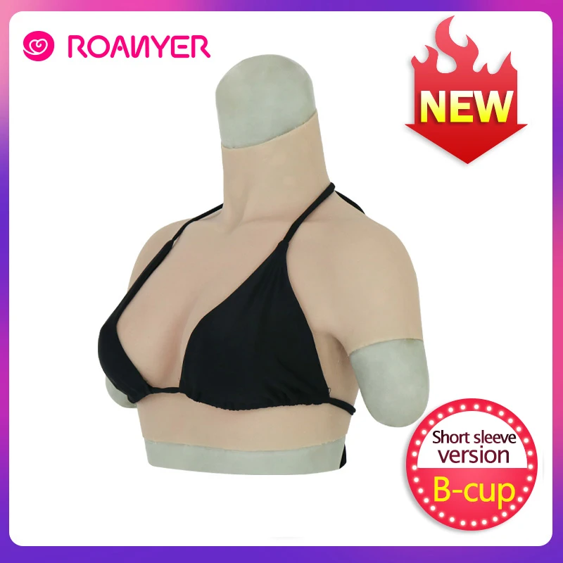 Roanyer Топ B cup Реалистичная силиконовая форма груди для трансвеститов королев