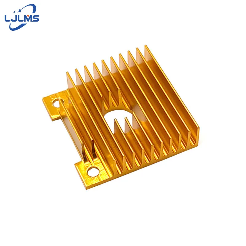 

Gold Heat Sink Part For MK7 MK8 Cooling Fan 3D Printers Part 40*40*11mm Aluminum Alloy Fins Golden Heatsink Accessories Heated 2